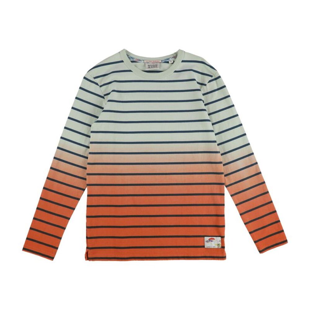 Scotch & Soda Mens Dip Dye Basic T-Shirt, Multicoloured, S, DM